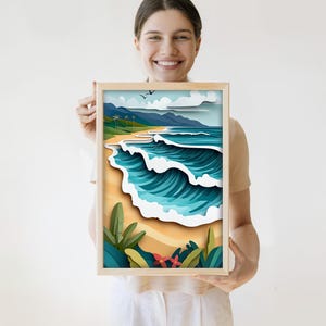 Banzai Pipeline North Shore Oahu Surf Art | Surfing Gift | Pau Hana Print Shop | Oahu Art | Oahu Artwork | Oahu Art Print | Oahu Wall Art | Oahu Poster | Hawaii Art | Hawaii Artwork | Hawaii Art Print | Hawaii Wall Art | Hawaii Poster