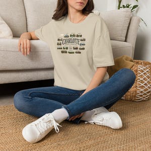 Charlotte North Carolina Shirt, Charlotte Travel Graphic T Shirt, NC Gift for City and Outdoor Lovers image 18