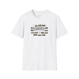 Charlotte North Carolina Shirt, Charlotte Travel Graphic T Shirt, NC Gift for City and Outdoor Lovers image 14