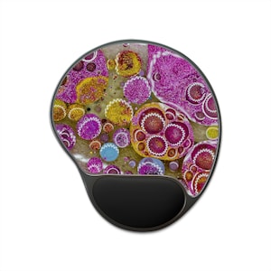 Ergonomic Mouse Pad with Wrist Rest, Real Macro Photography, Colorful Art, Unique Desk Gift,Abstract Pattern, No AI Design, Design 43
