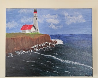 Landscape Painting Original Art Acrylic 14×11"