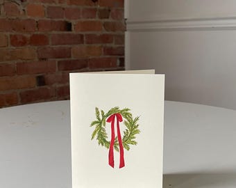 Krans: wenskaart voor feestdagen