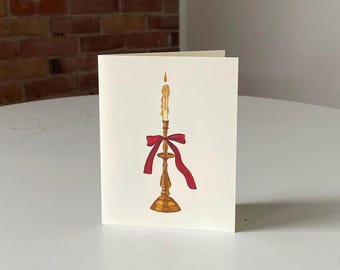 Kaars: wenskaart voor feestdagen