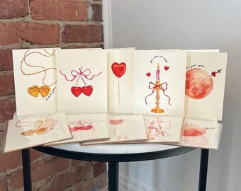 Valentijnsdagkaarten - pak van 10