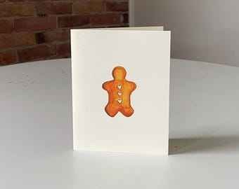 Gingerbread Man - Wenskaart voor de feestdagen