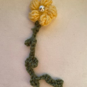 Crochet Flower Bookmark