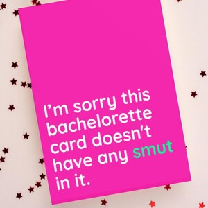 Bachelorette Karte für Smut Reader, Humorvolle Braut-zu-be Grußkarte, Smutty Bookish Geschenk für Sie