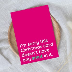 Humorous Smut Reader Christmas Card: Sarcastic Holiday Card image 7
