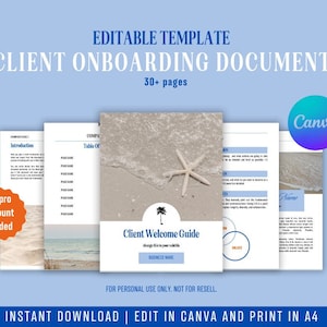 Client onboarding guide client welcome guide client guide client guide template graphic design onboarding branding client onboarding guide