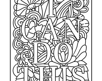 Libro para colorear de afirmaciones positivas conscientes