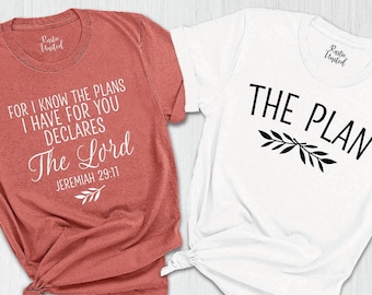 Christian Adoption Day T-Shirt, For I Know the Plans I Have For You Tee, Matching Adoption Day Gift Shirt, Bible Verse Shirt, Adopted Shirt