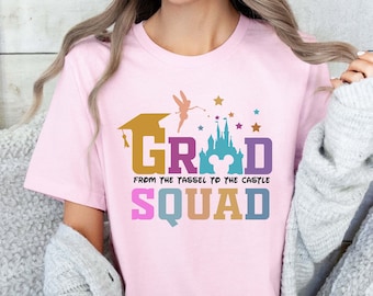 Disney Graduation Squad Tshirt, Disney Lover Class of 2026 Shirt, Disneyland School Trip Shirt, Grad Squad Gifts, Graduation Party Outfits