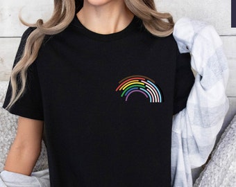 Rainbow Pocket Pride Shirt,LGBT Pocket Shirt,Pride Month Gift,Gay Pride T-Shirt,Pride Shirt Men,Womens Rainbow Tshirt,LGBTQ Shirt, Ally Tee