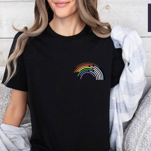 Rainbow Pocket Pride Shirt,LGBT Pocket Shirt,Pride Month Gift,Gay Pride T-Shirt,Pride Shirt Men,Womens Rainbow Tshirt,LGBTQ Shirt, Ally Tee