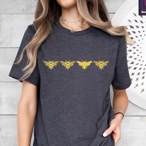 Bee Shirts for Women, Save The Bees Shirt, Bee Lovers Gifts, Honeybee Tee, Beekeeper Gift, Save The Bees Shirt, Bee Tee, Yellow Bee Shirt