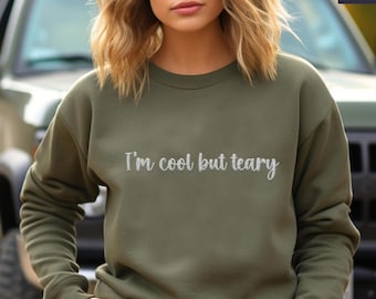 Personalized Embroidered Text Sweatshirt, Custom Crewneck Gift