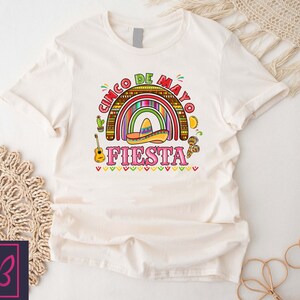 Cinco De Mayo Fiesta Rainbow Shirt,Fiesta Party Tee,Mexican Hat Tshirt,Cinco de Mayo Gift,Mexican Festival Shirt,Mexican Sombrero Tee