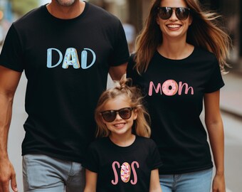Birthday Donut Shirt for Family, Doughnut Theme Party Outfit, Family Matching Donut Birthday Shirt, Donut Lover Family Gift, Donut Squad Tee