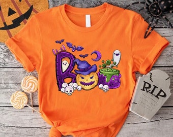 Halloween Boo T-Shirt: Witchy Ghost Pumpkin Tee