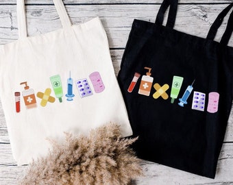 Nursing Tote Bag, Nurse Tools Bag, Nurse Life Shoulder Bag, New Nurse Gift Bag, Nursing Hospital Bag,Medical Tote Bag,Medical Stuff Tote Bag