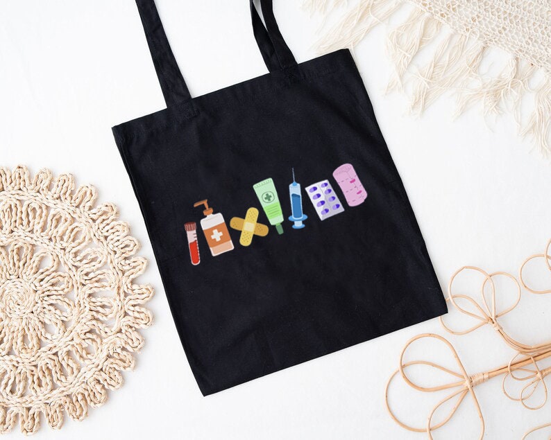 Nursing Tote Bag, Nurse Tools Bag, Nurse Life Shoulder Bag, New Nurse Gift Bag, Nursing Hospital Bag,Medical Tote Bag,Medical Stuff Tote Bag image 7