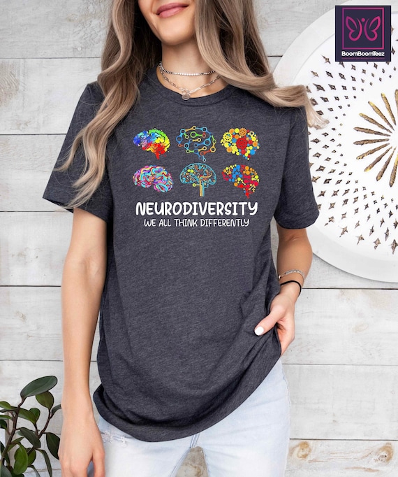 Neurodiversity Brain Tee, Autism Support Shirt, Sped Teacher Gift