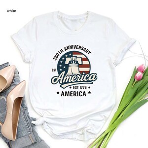 250th Years Semiquincentennial T-Shirt,1776-2026 America 250th Anniversary Tee,Patriotic Gift,4th of July Shirt,Independence Day Gift image 6