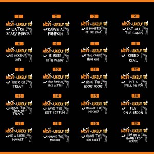 a black and orange poster with some words on it