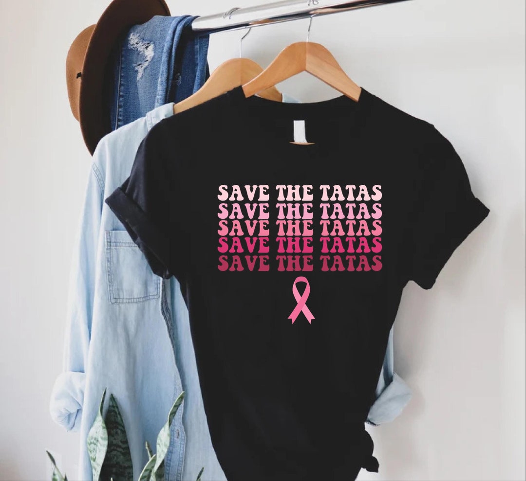 Sweat à Capuche 'Save The Tatas' Rose - Sensibilisation Au Cancer Du Sein - Motif 'Big Or Small Save Them All' - Pour Homme - 4