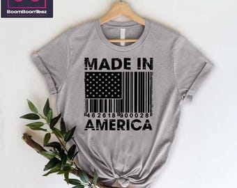 Made in America T-Shirt, Patriotic USA Flag Tee America 250th Anniversary Tee,Patriotic Gift,4th of July Shirt,Independence Day Gift