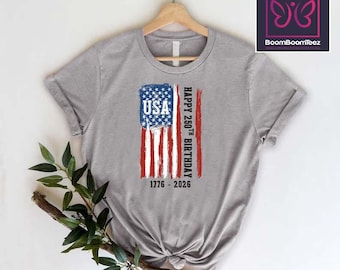 Joyeux 250e anniversaire aux États-Unis, célébration du 250e anniversaire des États-Unis, t-shirt drapeau des États-Unis, rétro patriotique, chemise du 4 juillet, cadeau du jour de l'indépendance