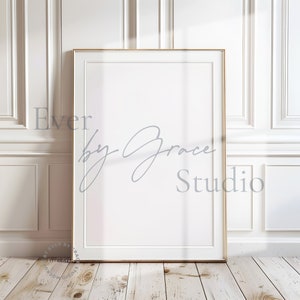 Vertical Frame Mockup, Wall Art Frame Mockup Interior, Farmhouse Frame Mockup, A1 Frame Mockup, Minimalist Interior Mockup, M011