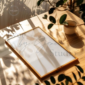 Vertical Frame Mockup, Wall Art Frame Mockup Interior, Farmhouse Frame Mockup, A1 Frame Mockup, Minimalist Interior Mockup, M011