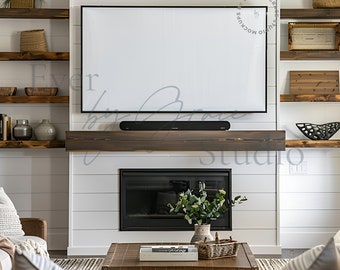 Rahmen TV Mockup, Samsung Rahmen Tv Art Mockup, Photoshop, PSD, Smart Objekt, Tv Art Mockup, 16x9 Tv Rahmen Mockup, M018