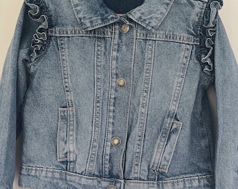 giacca di jeans personalizzata da fata per bambina