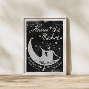 Florence And The Machine Poster, Aesthetic Poster, Vintage Poster, Vintage Wall Art, Gift for Florence And The Machine Fan, Indie Poster