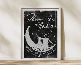 Poster Florence And The Machine, Poster esthétique, Poster vintage, Art mural vintage, Cadeau pour fan de Florence And The Machine, Poster Indie