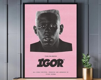 Tyler The Creator Poster, Aesthetic Poster, Vintage Poster, Y2K Poster, Gift for Tyler The Creator Fan, Igor Poster, Tyler The Creator Print