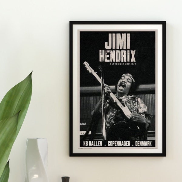 Poster Jimi Hendrix, poster rock, poster vintage, poster esthétique, cadeau pour fan de Jimi Hendrix, poster Jimmy Hendrix, fan de musique rock, guitare