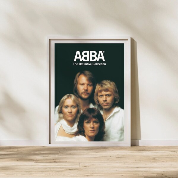 ABBA Poster, Retro Poster, Vintage Poster, Aesthetic Poster, Gift for ABBA Fan, Gift for Her, Gift for Mum, Mamma Mia Poster, ABBA Lover