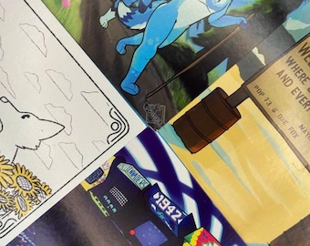 Travel Illustration Postcards: Sunflowers, Arcade, South Pole (4x6 Photo Format)