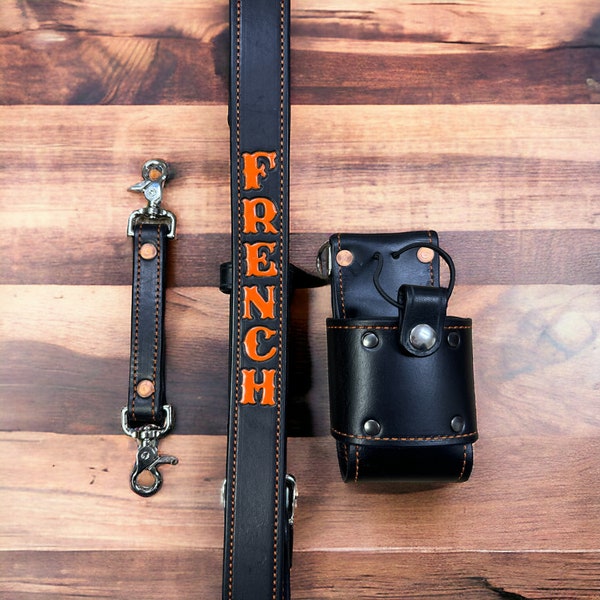 Custom Leather Radio Strap Package