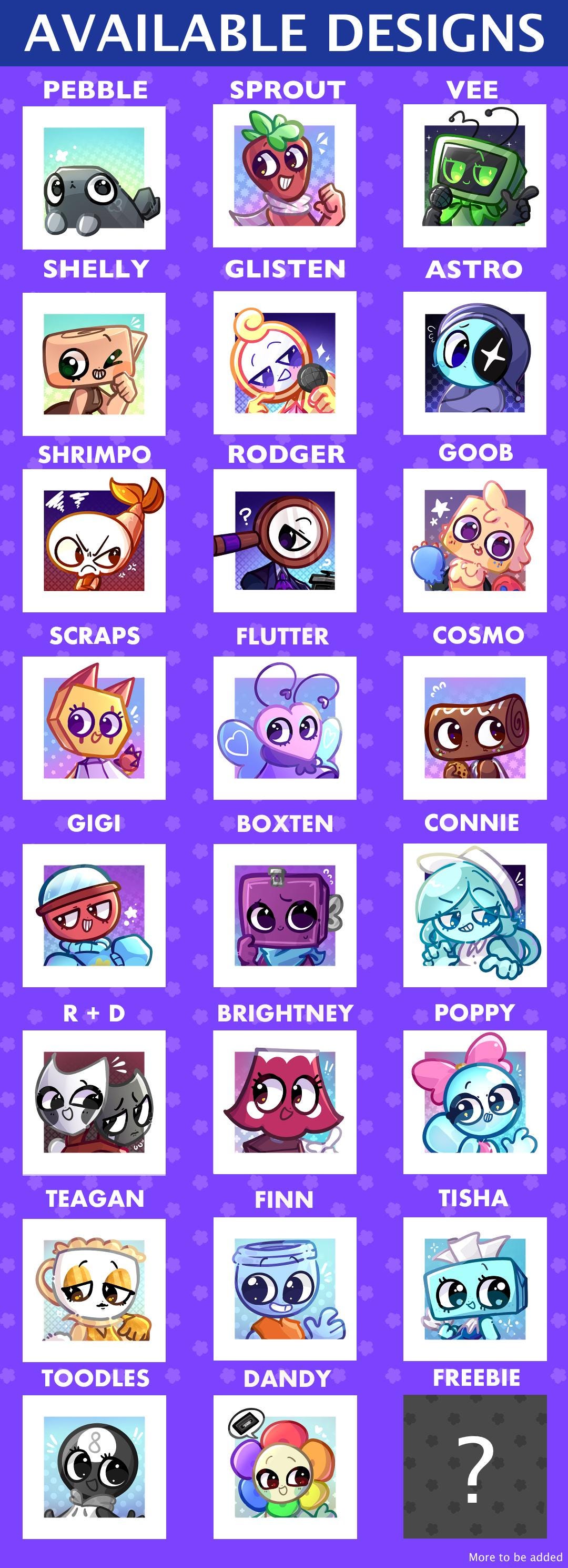 PREORDER - Dandy's World Stamp Stickers + Keychains (shipping Delayed ...