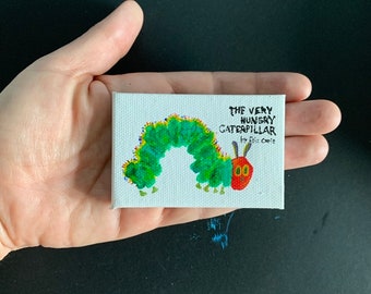 The Very Hungry Caterpillar Mini Acrylic Painting