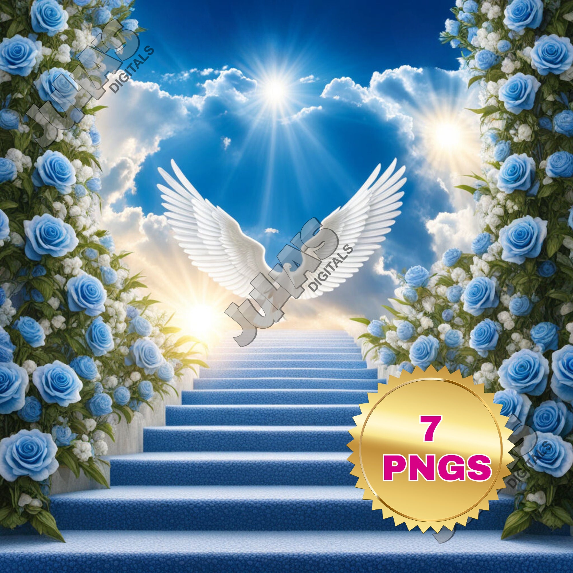 Memorial PNG: Lillies, Roses, Doves, Golden Gate (digital Download) - Etsy
