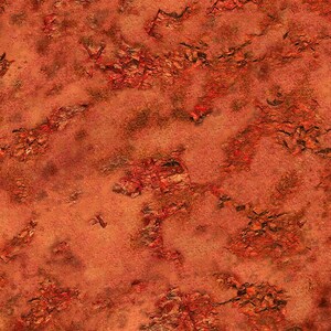May include: A close-up of a rusty, orange-brown textured surface. The surface has a rough, uneven texture with a variety of shades of orange and brown.