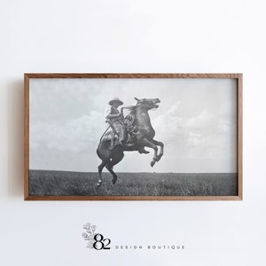 Western Frame TV Art | Vintage Cowboy Frame TV Art | Vintage Western Photo Frame TV Art | Trending tv art | Frame tv art set Western tv Art