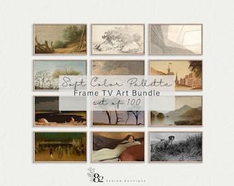 Muted Tone Artwork for Frame TV Art Set Vintage Art Bundle for Frame TV Artwork Bundle Samsung Art Frame Bundle Neutral tv Art Set lg tv art