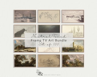 Neutral TV Artwork Frame TV Art Set Vintage Art Bundle for Frame TV Artwork Bundle Samsung Art Frame Bundle Neutral tv Art Set lg tv art set