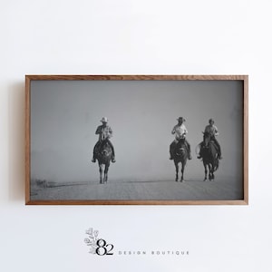 Western Frame TV Art | Vintage Cowboy Frame TV Art | Vintage Western Sketch Frame TV Art | Trending tv art | Frame tv art set Western tv Art